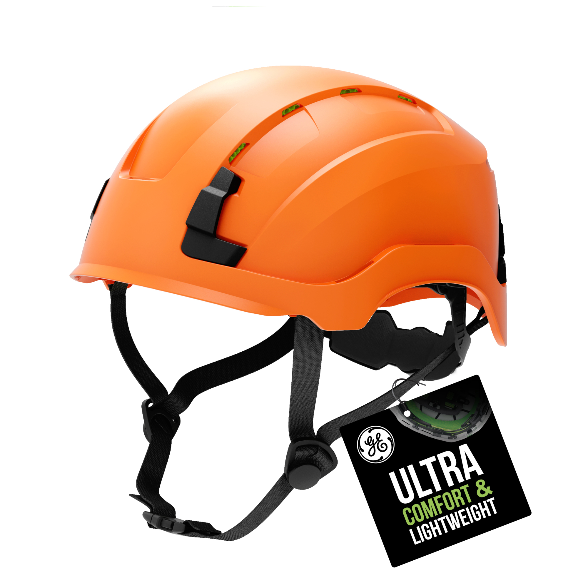 General Electric, SAFETY HELMET TYPE 2 VENTED-ORANGE, Model# GH500O